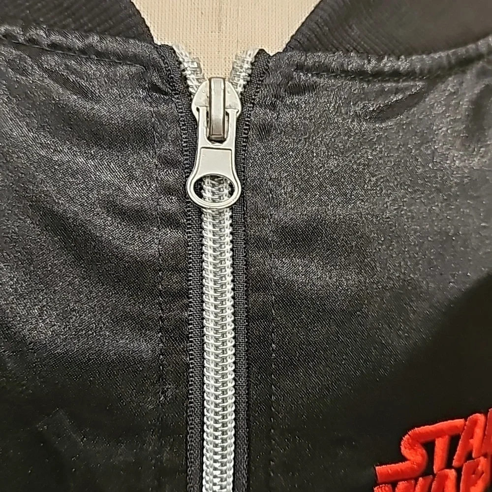 F Disney Star Wars Japanese Fighter Bomber Black Jacket XS